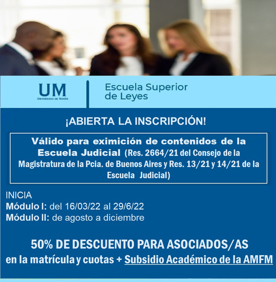 Comenzó el Posgrado de Especialización en la Función Judicial con ...